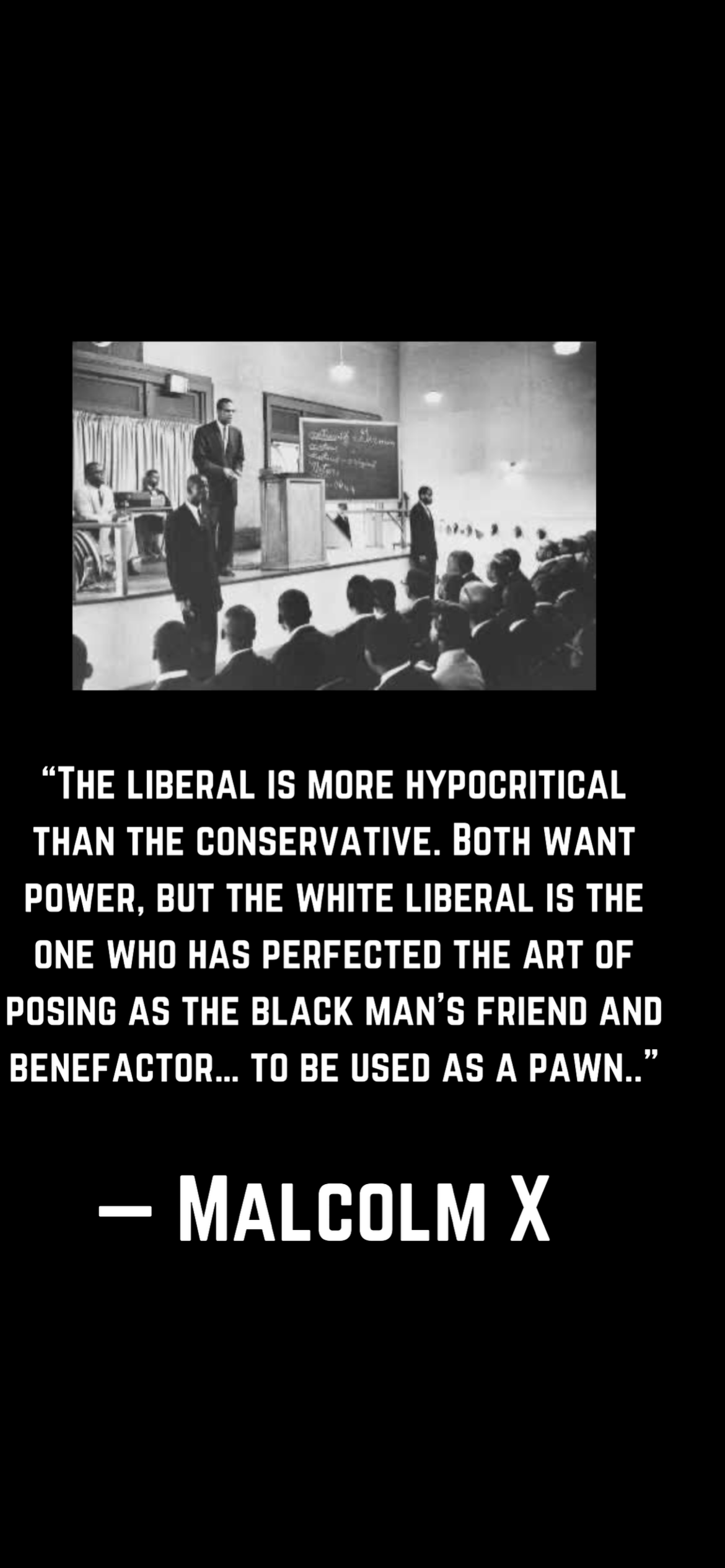 MALCOLM X “White Liberals” T-Shirt